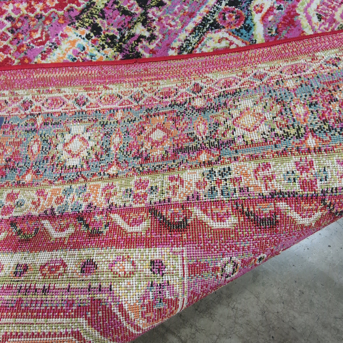 Vibrant Red Persian Style Area Rug
