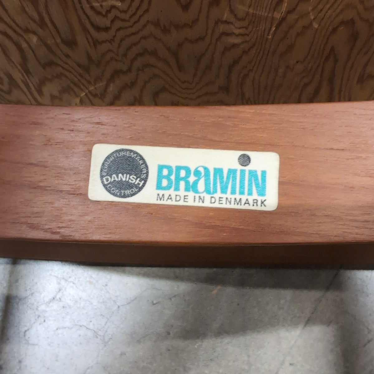 Mid-Century Style Wood Rocking Chair with Green Fabric