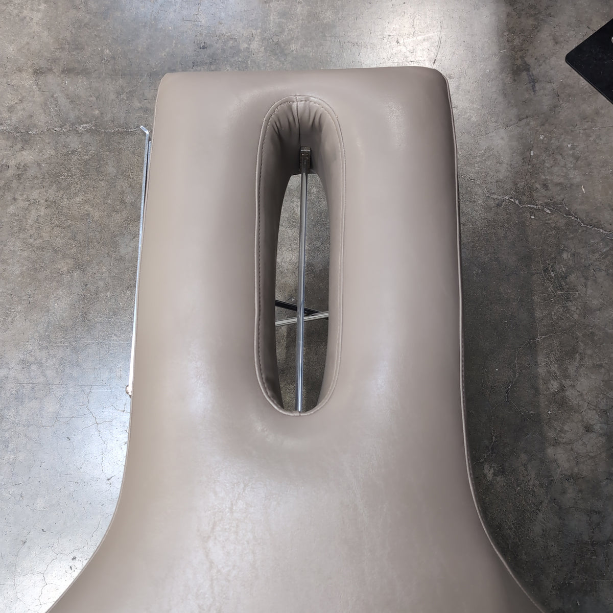 Neutral Light Gray Portable Massage Table with Face Cradle