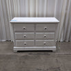 Classic White Six-Drawer Transitional Dresser
