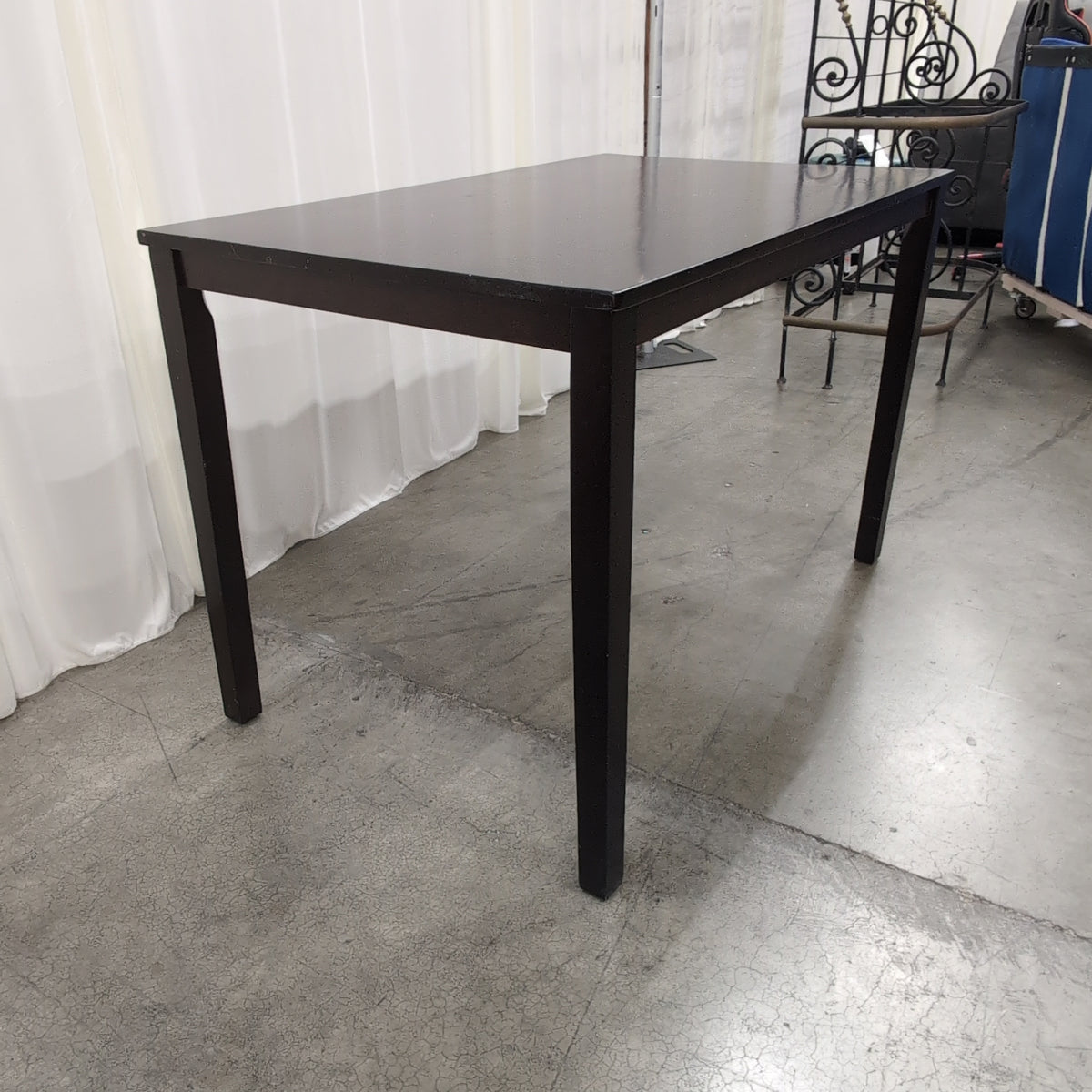 Dark Wood Rectangular Dining Table