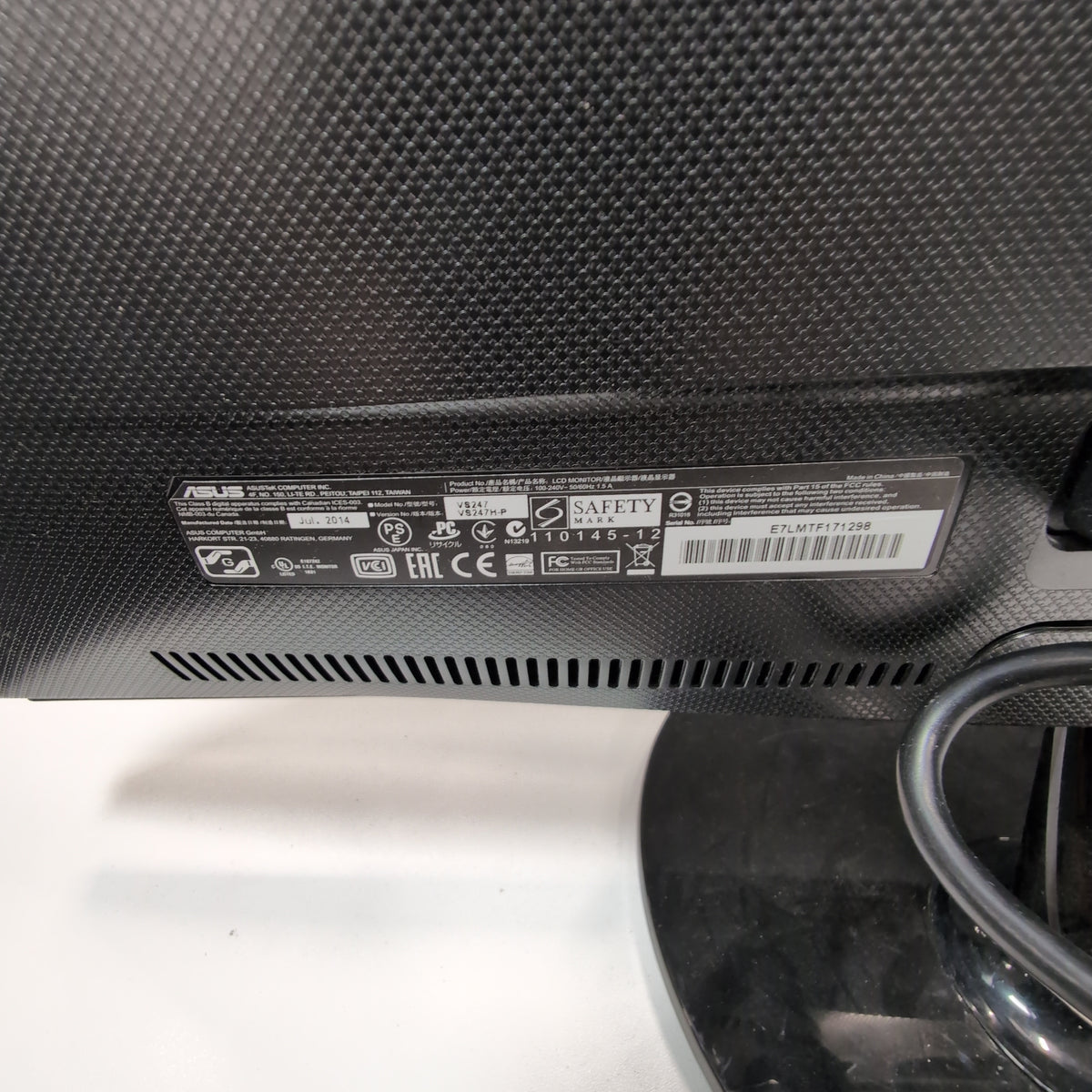 ASUS Black Flat-Panel Computer Monitor with Round Base