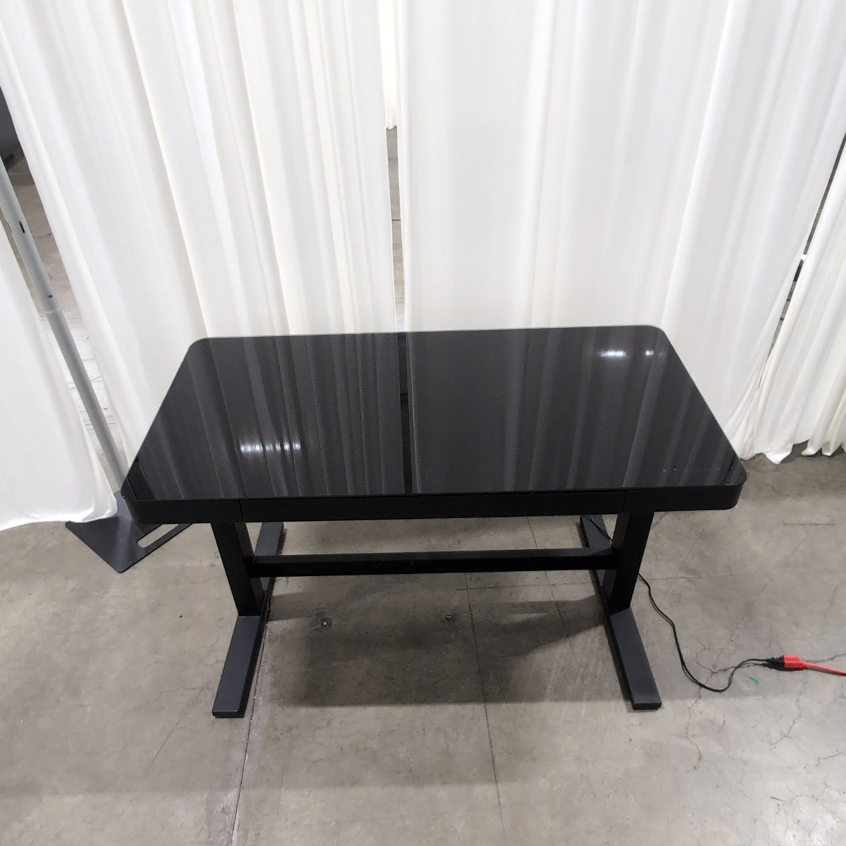 Rectangular Dark Glass Top Coffee Table