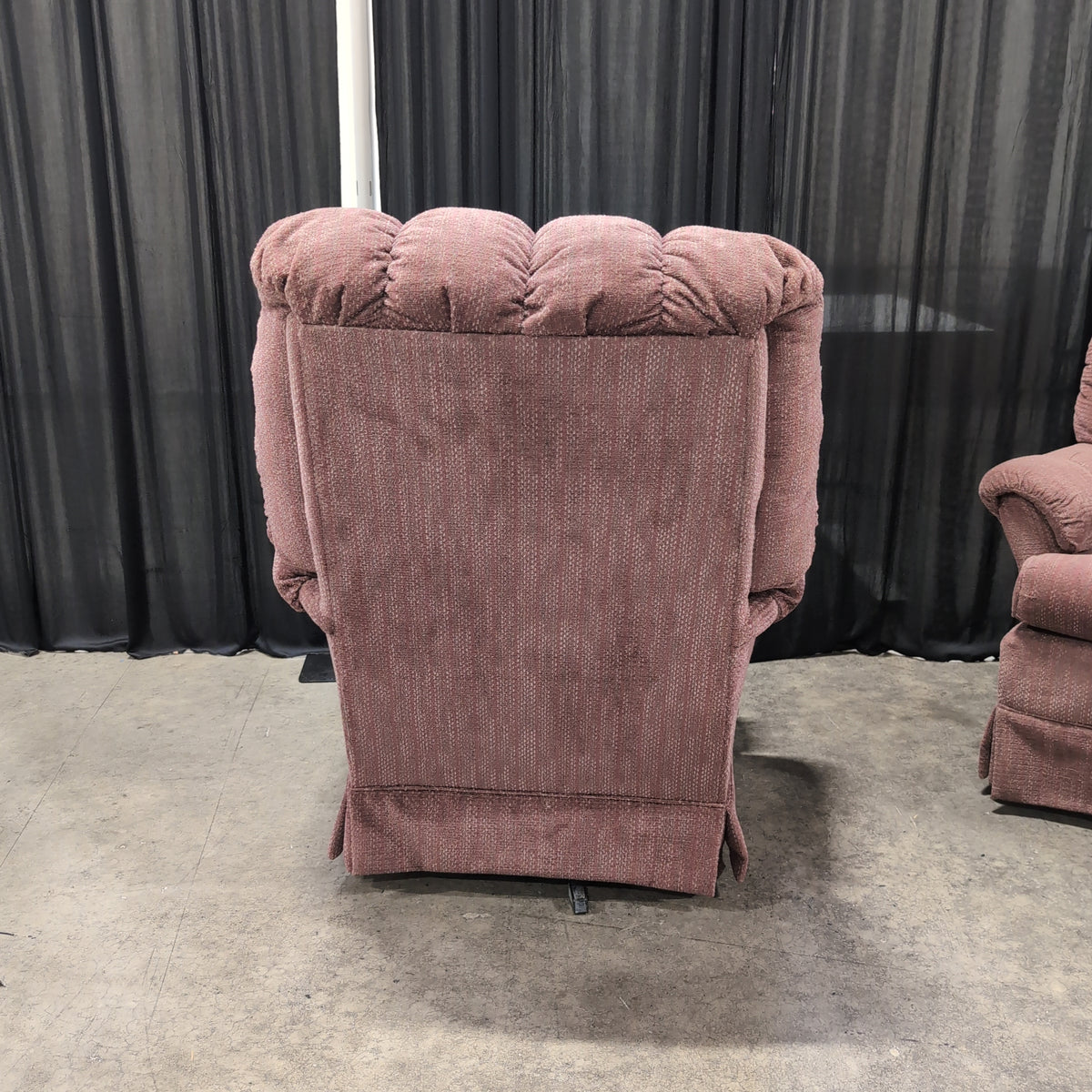 Best Chairs Inc. Plush Dusty Rose Tufted Fabric Recliner