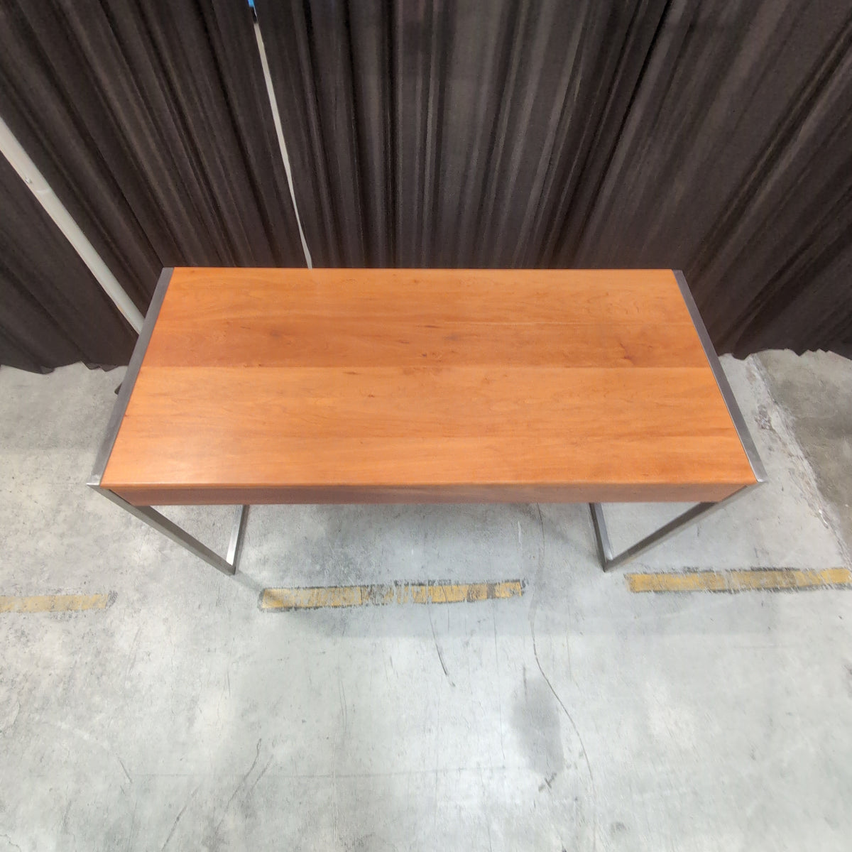 Black Top Standing Desk with Metal Frame