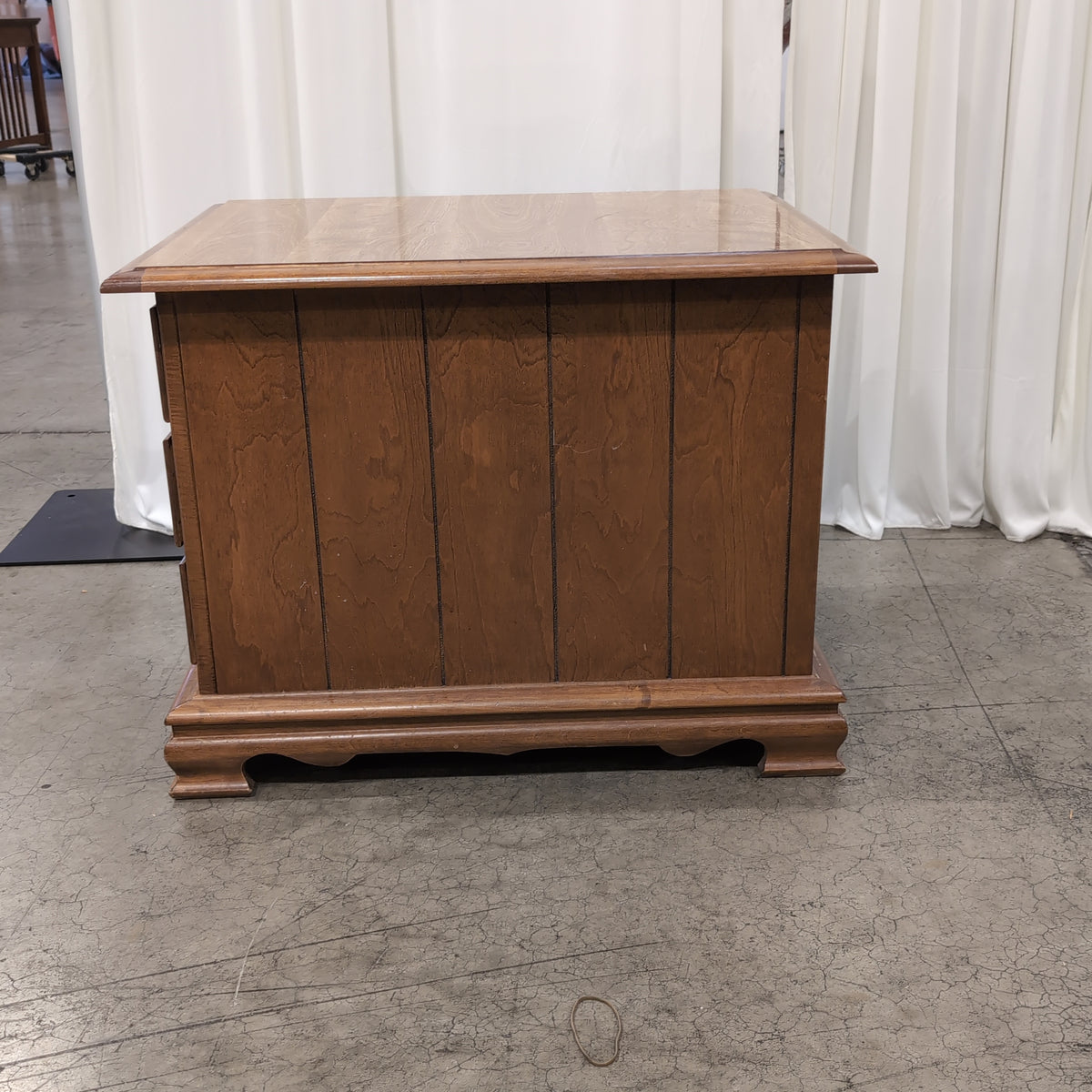 Traditional Brown Wood Three-Drawer End Table