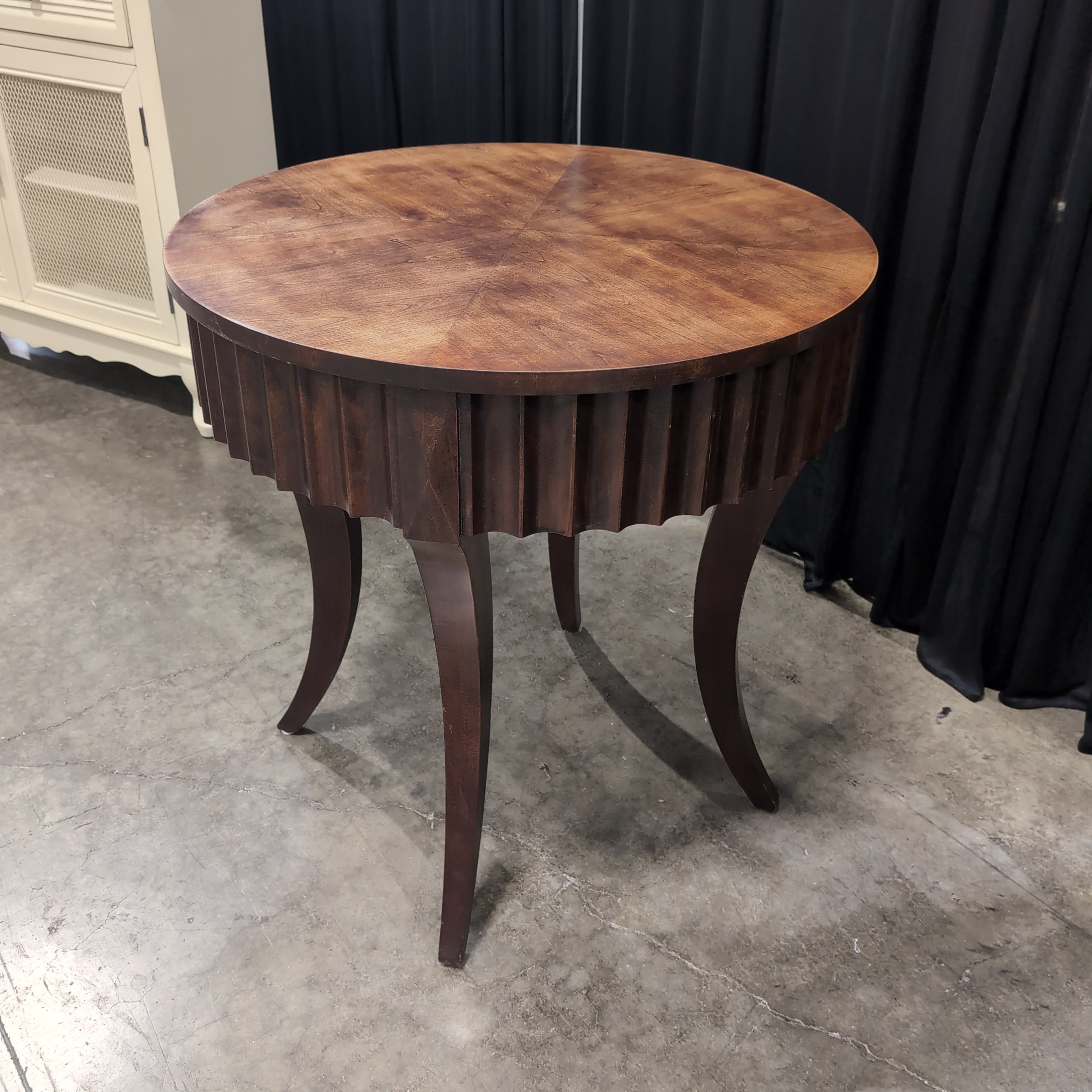 Empire Style Round Wood Dining Table