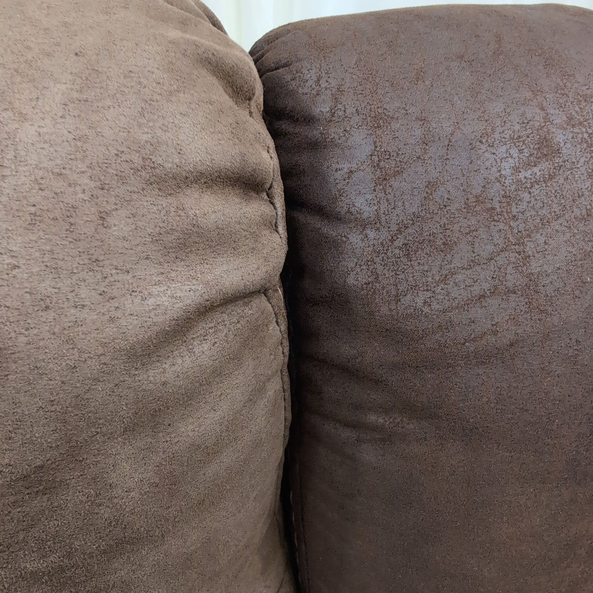 Man Wah Furniture Brown Fabric Sectional Couch with Cup Holders