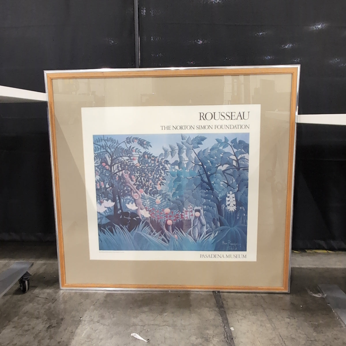 Rousseau Foliage Art Print in Wood Frame