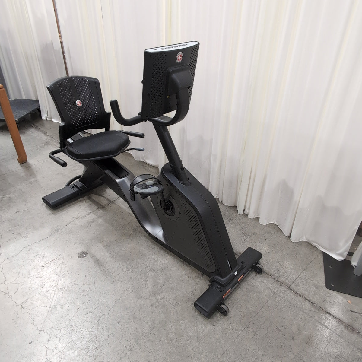 Schwinn Black Recumbent Exercise Bike with Digital Console