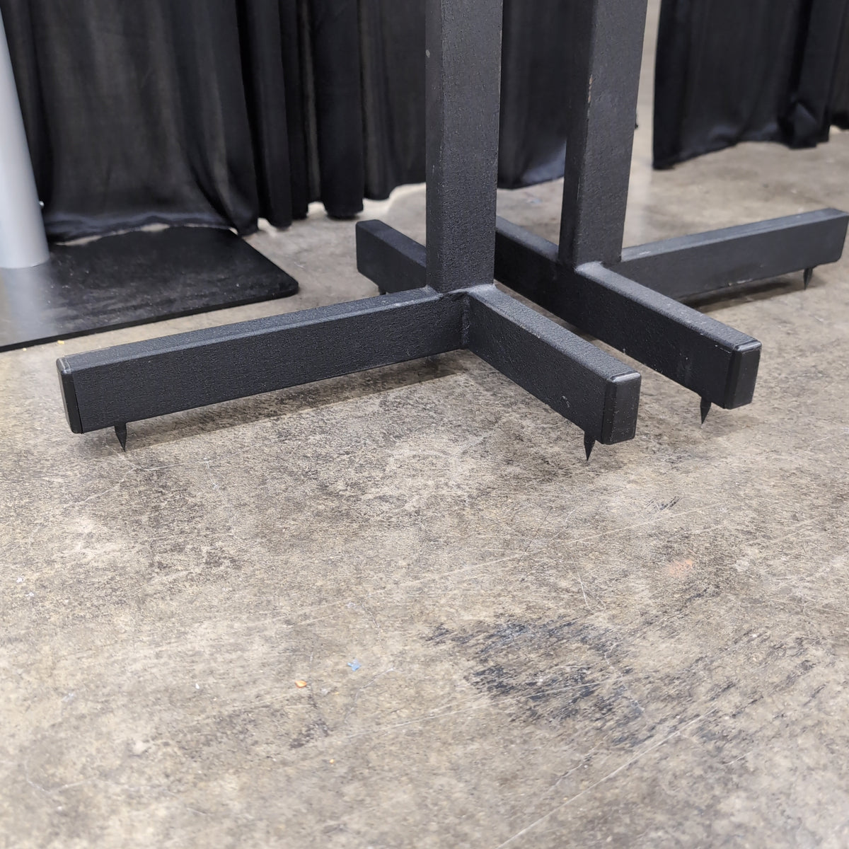 Pair of Wood Top Plant Stands