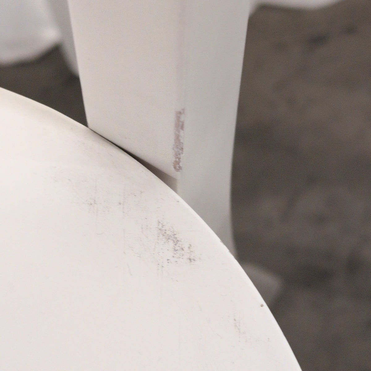 Pair of White Wood Bar Stools with Backs