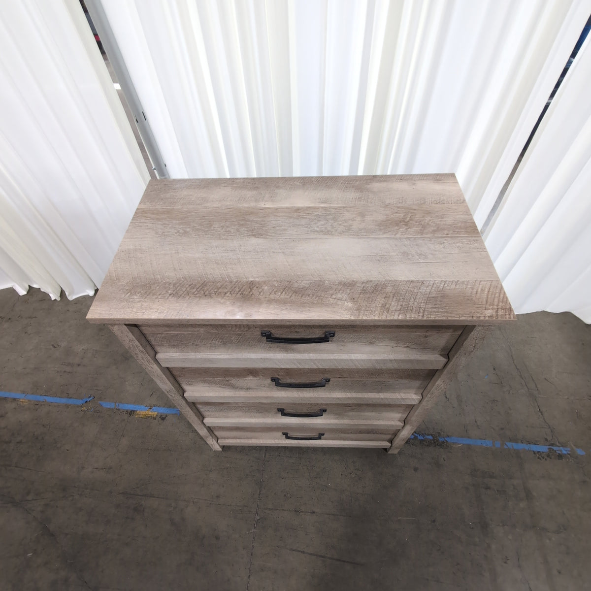 Sauder Rustic Weathered Wood Four-Drawer Dresser