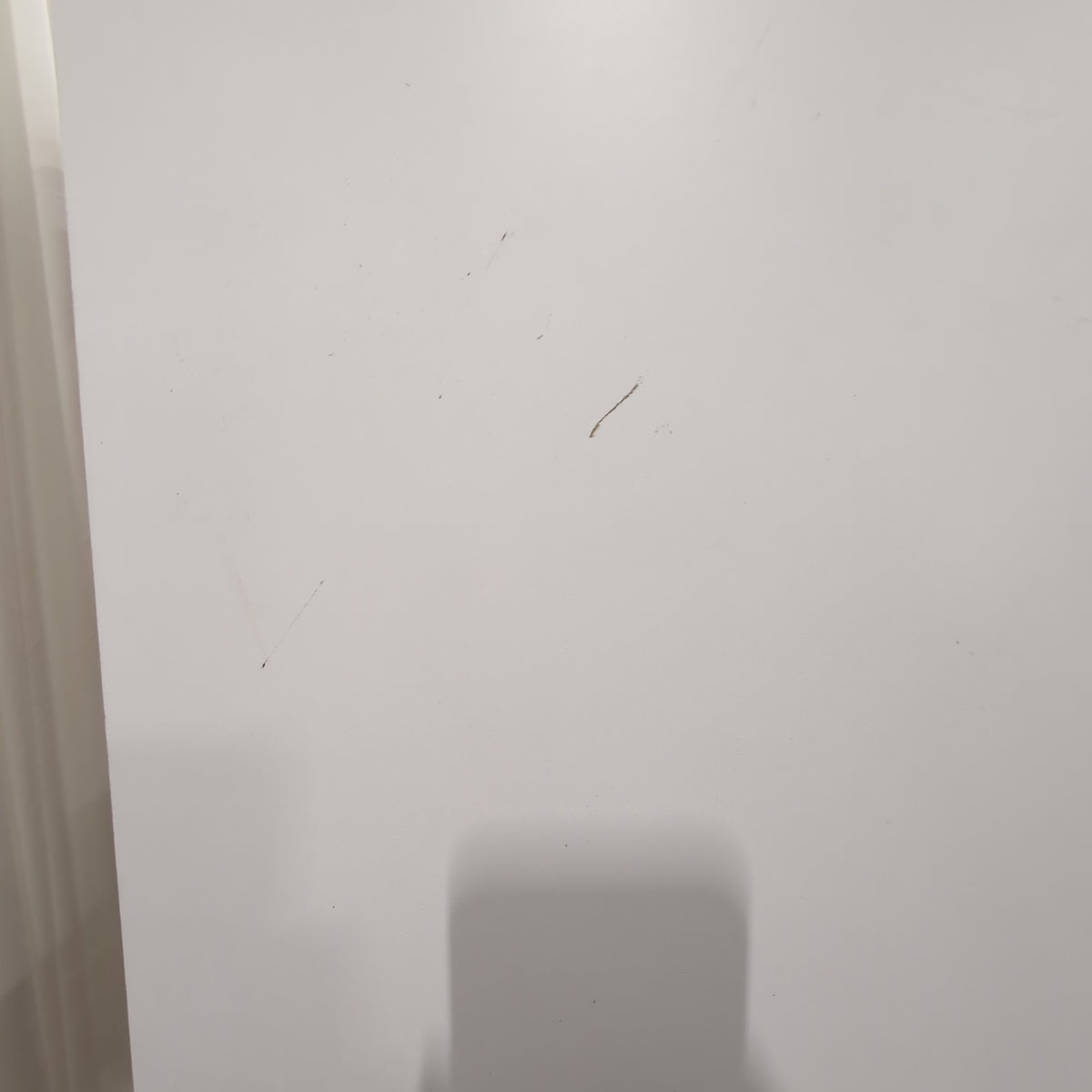 IKEA Modern White Wood Armoire with Two Drawers