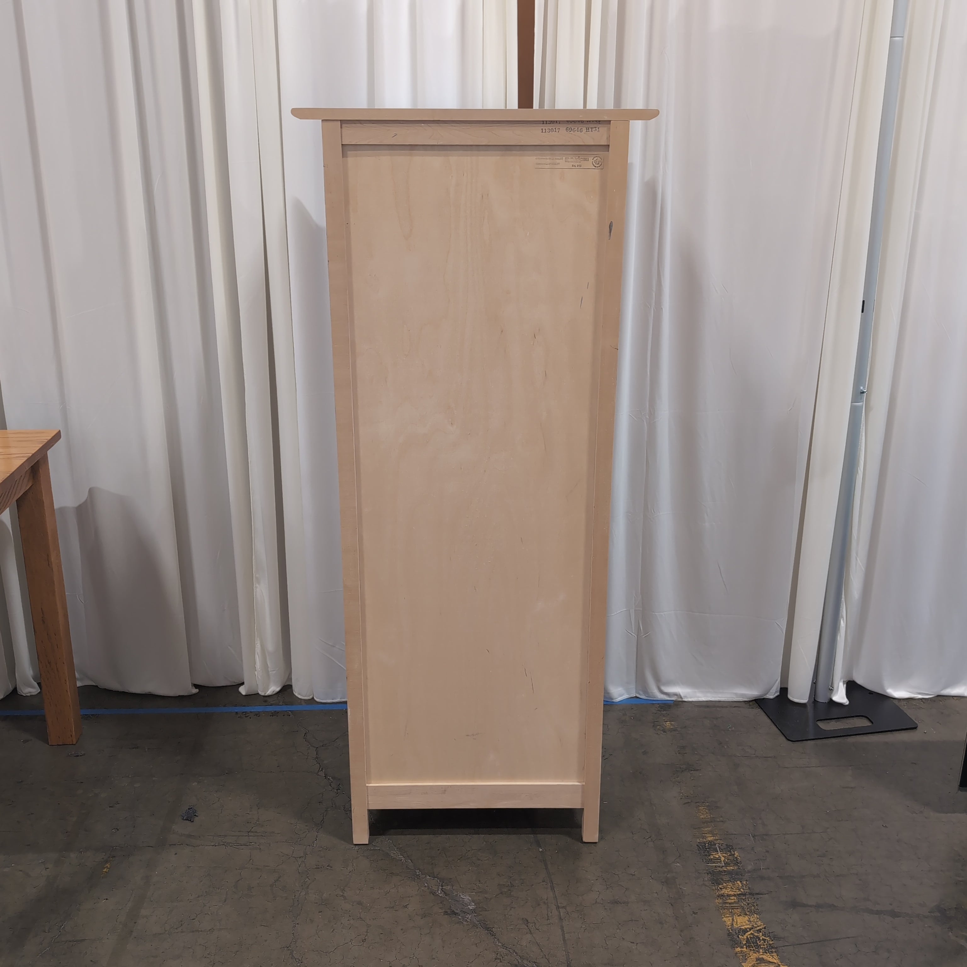 Nadeau Natural Wood Seven-Drawer Tall Dresser
