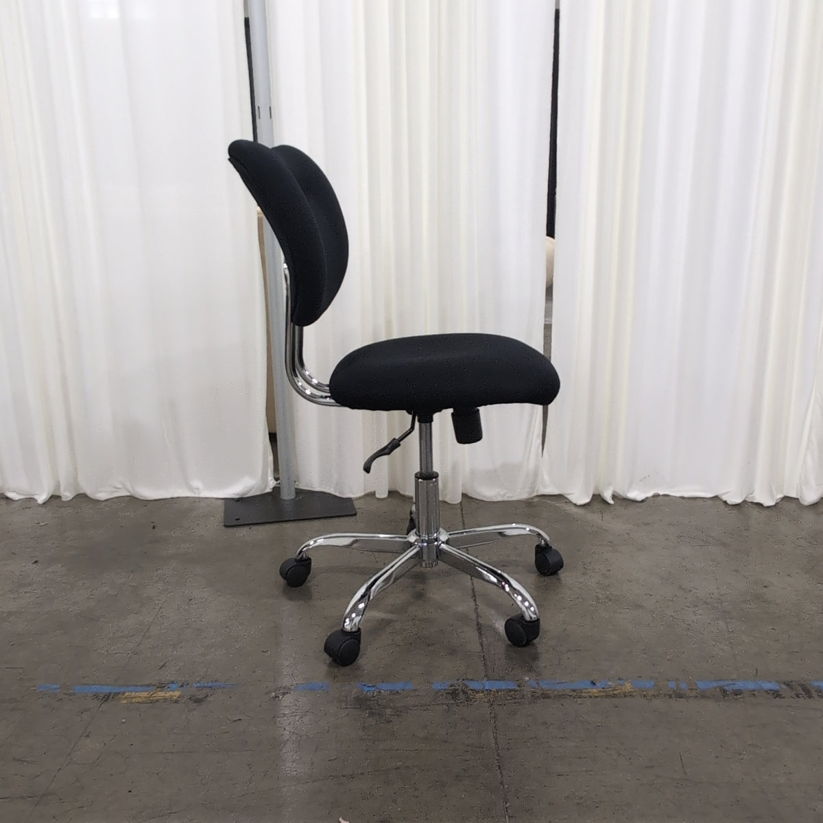 Black Ergonomic Kneeling Chair with Adjustable Frame