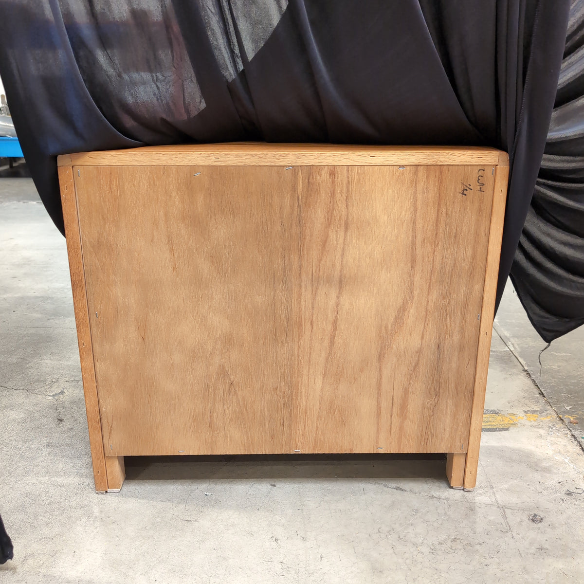 Natural Wood Two-Drawer Nightstand