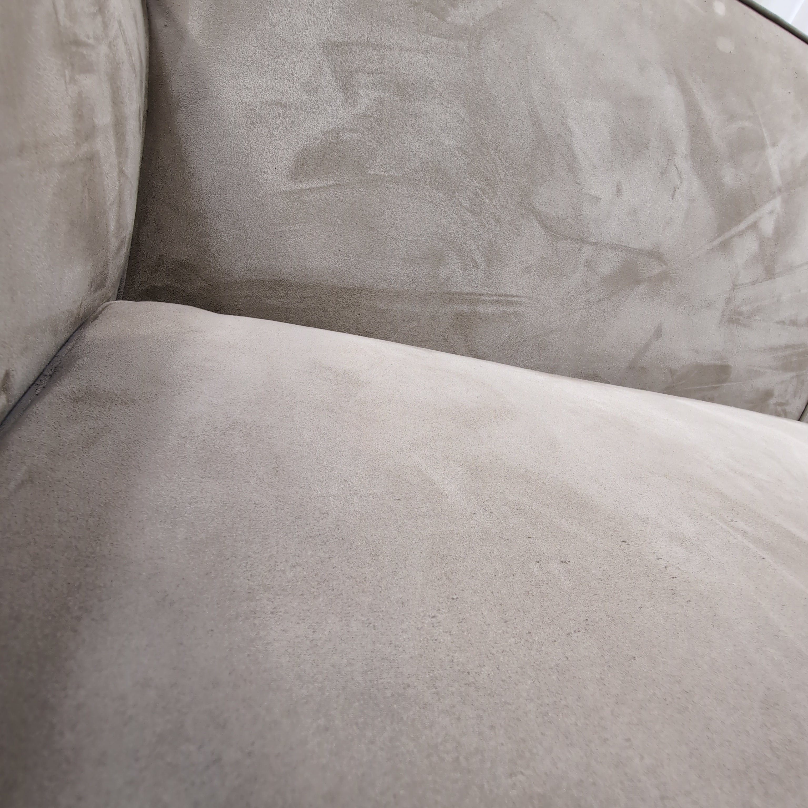 Tan Microfiber Rolled Arm Couch
