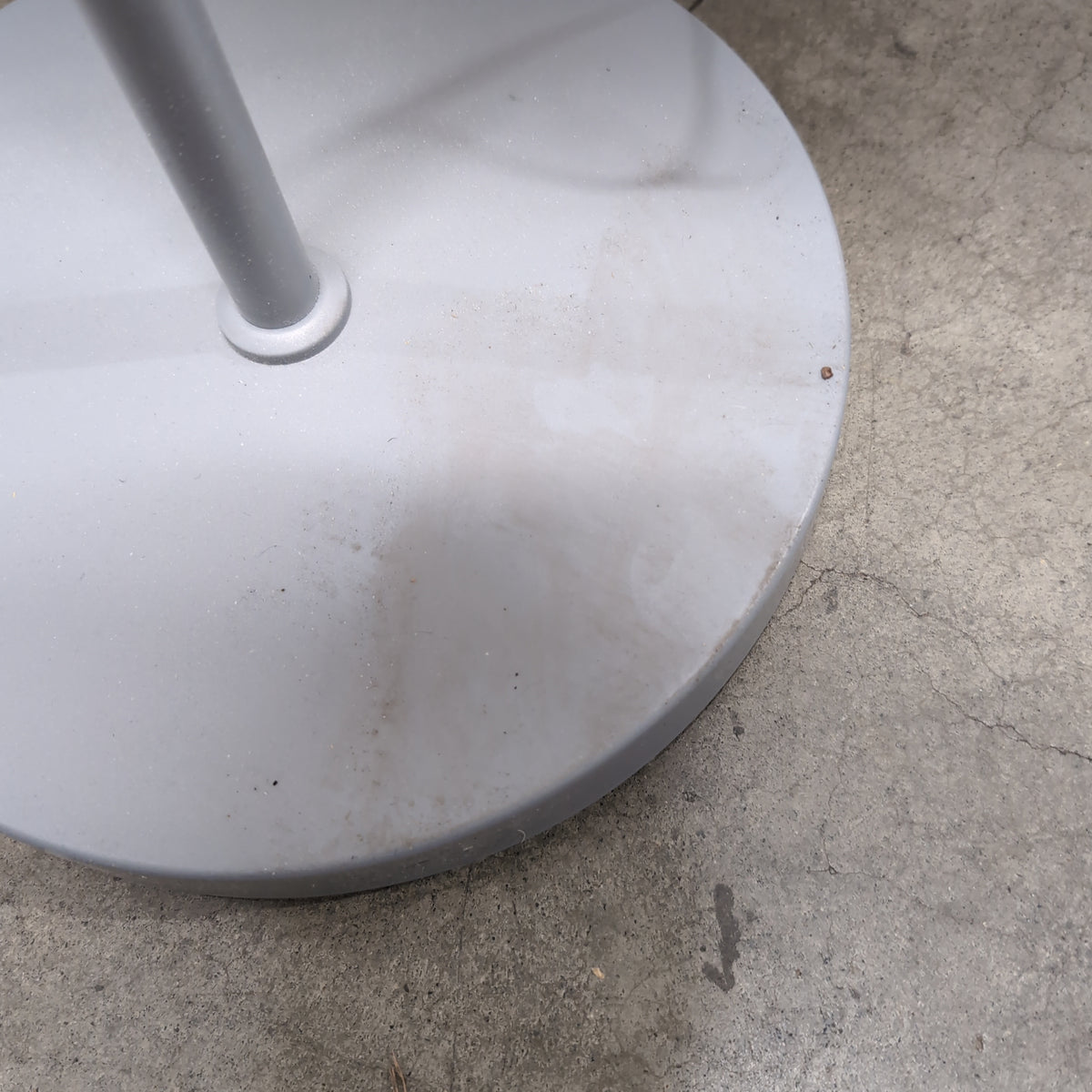 Pair of Grey Metal Floor Lamps with Reading Lights