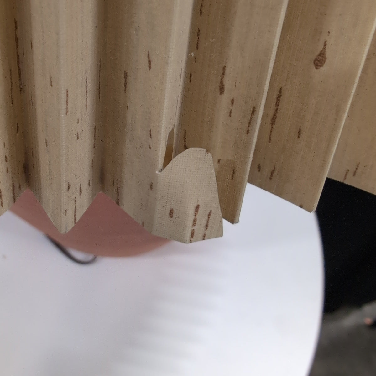 Terracotta Base Table Lamp with Pleated Shade