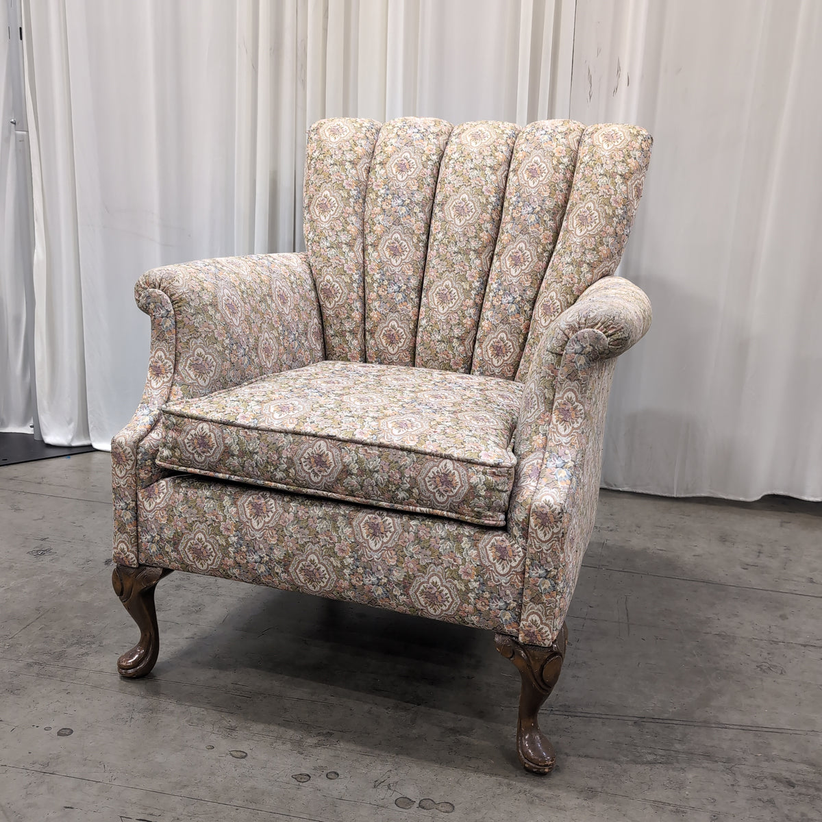 Joe Ruggiero Collection Floral Upholstered Armchair