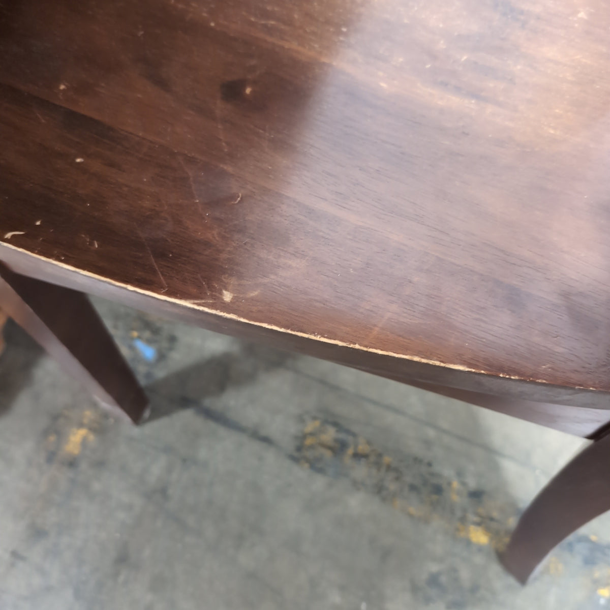 Wood Plank Top Dining Table with Trestle Base