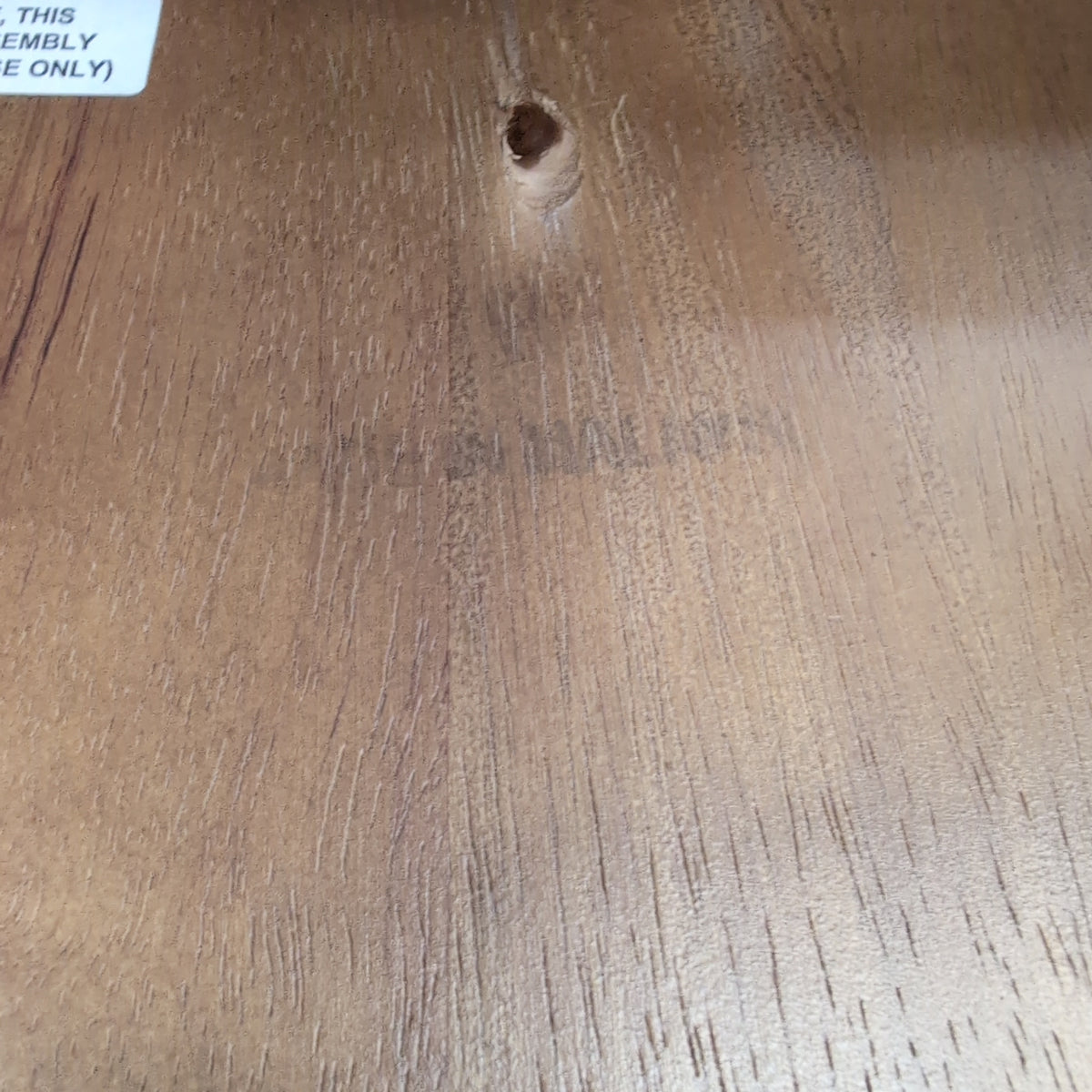 Brown Wood X-Back Bar Stool