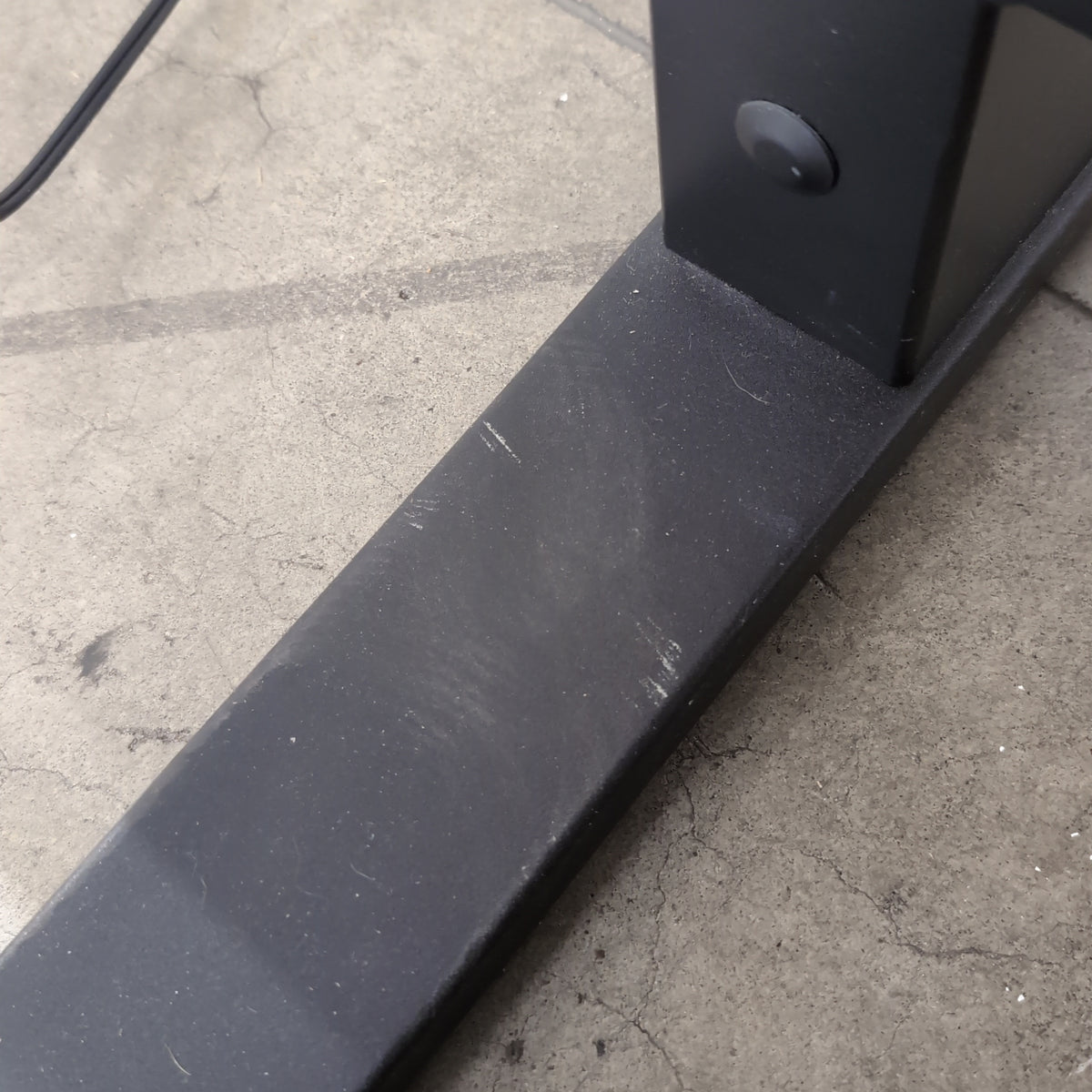 Rectangular Dark Glass Top Coffee Table