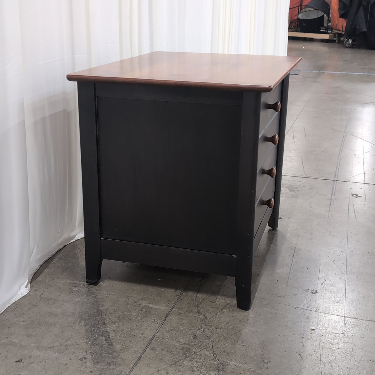 Two-Tone Four-Drawer Wood Nightstand