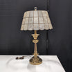 Brass Base Table Lamp with Capiz Shell Shade