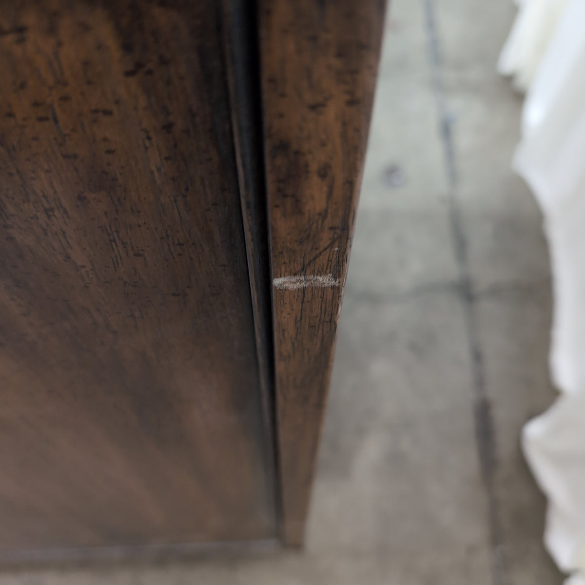 Traditional Dark Wood Storage Chest with Brass Accents