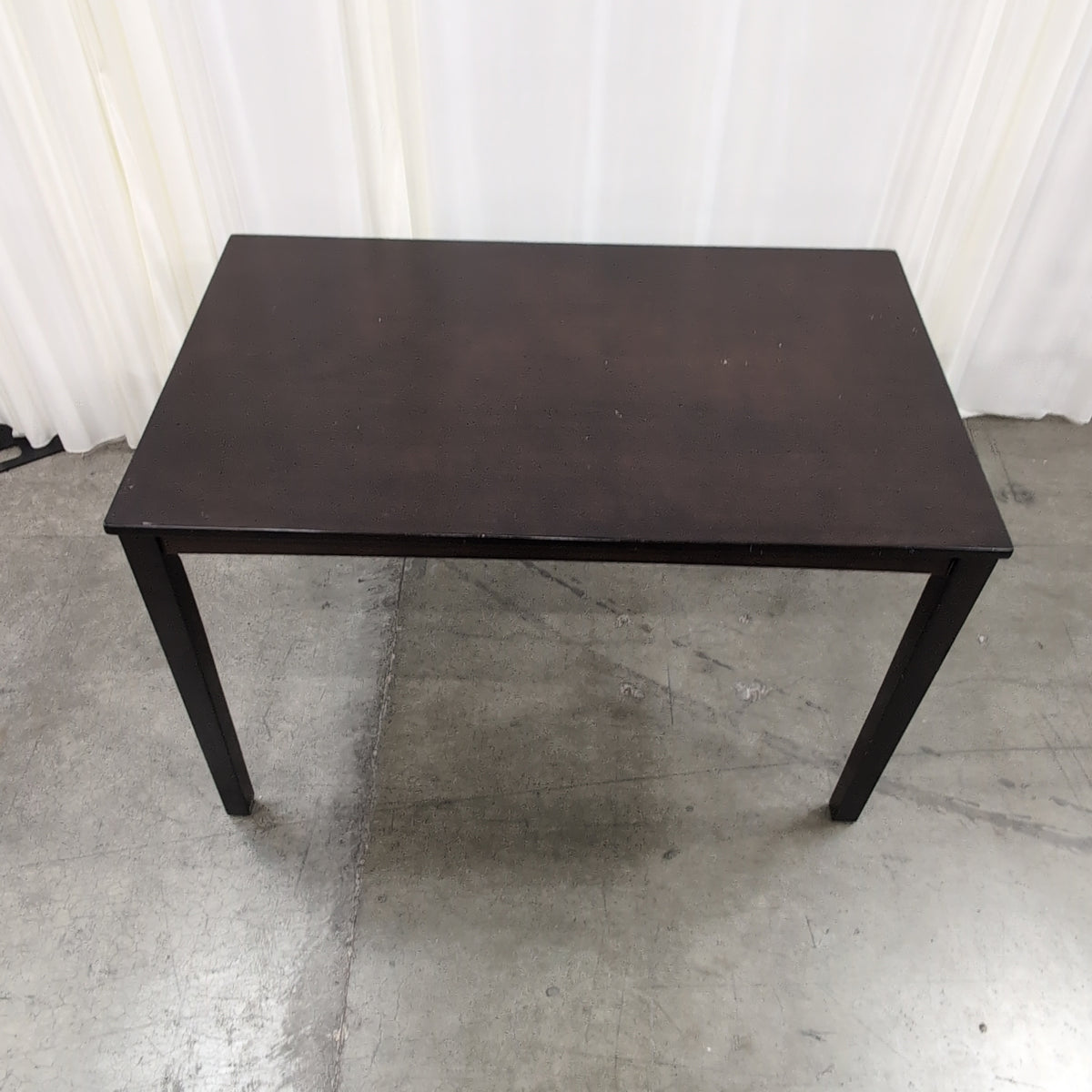 Dark Wood Rectangular Dining Table