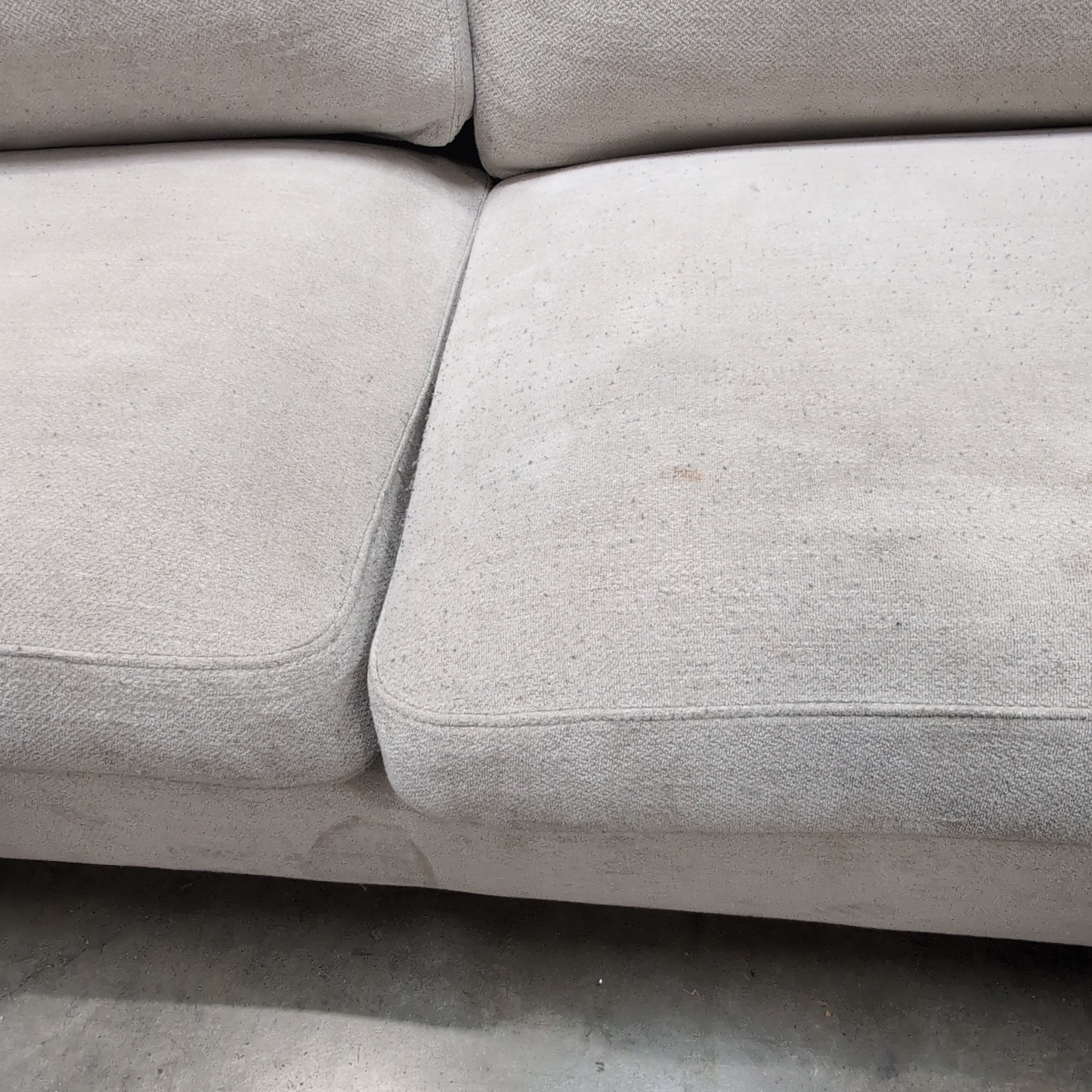 Light Beige Fabric Living Room Couch