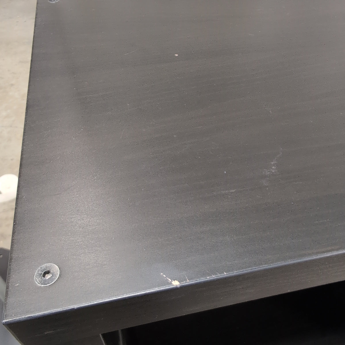 Dark Grey Twelve-Cube Bookcase in Wood-Look Laminate