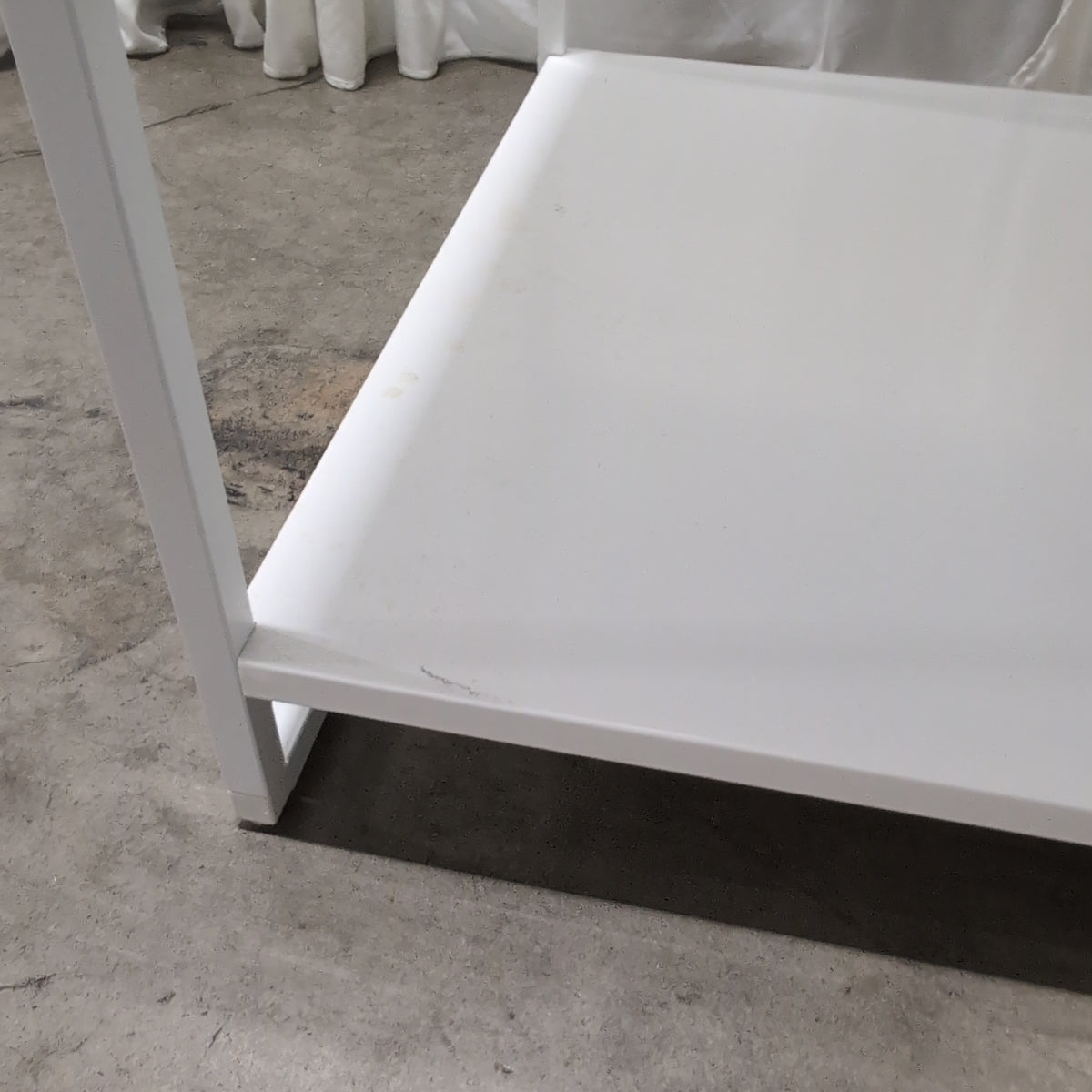 White Three-Shelf Open Bookcase