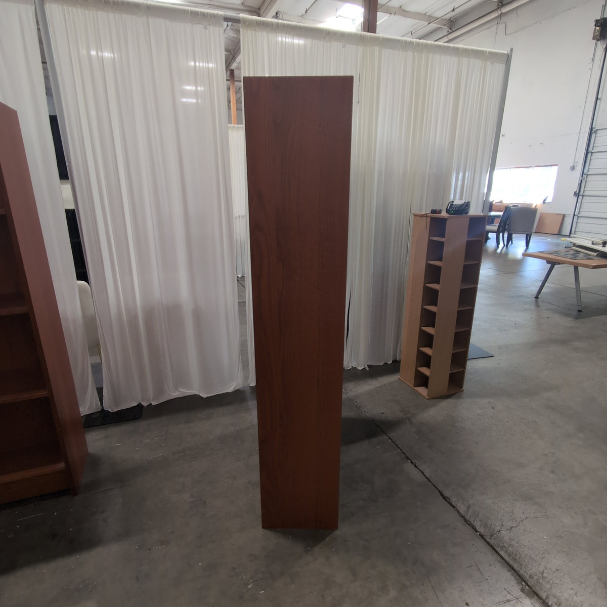 Warm Tone Wood Five-Shelf Bookcase