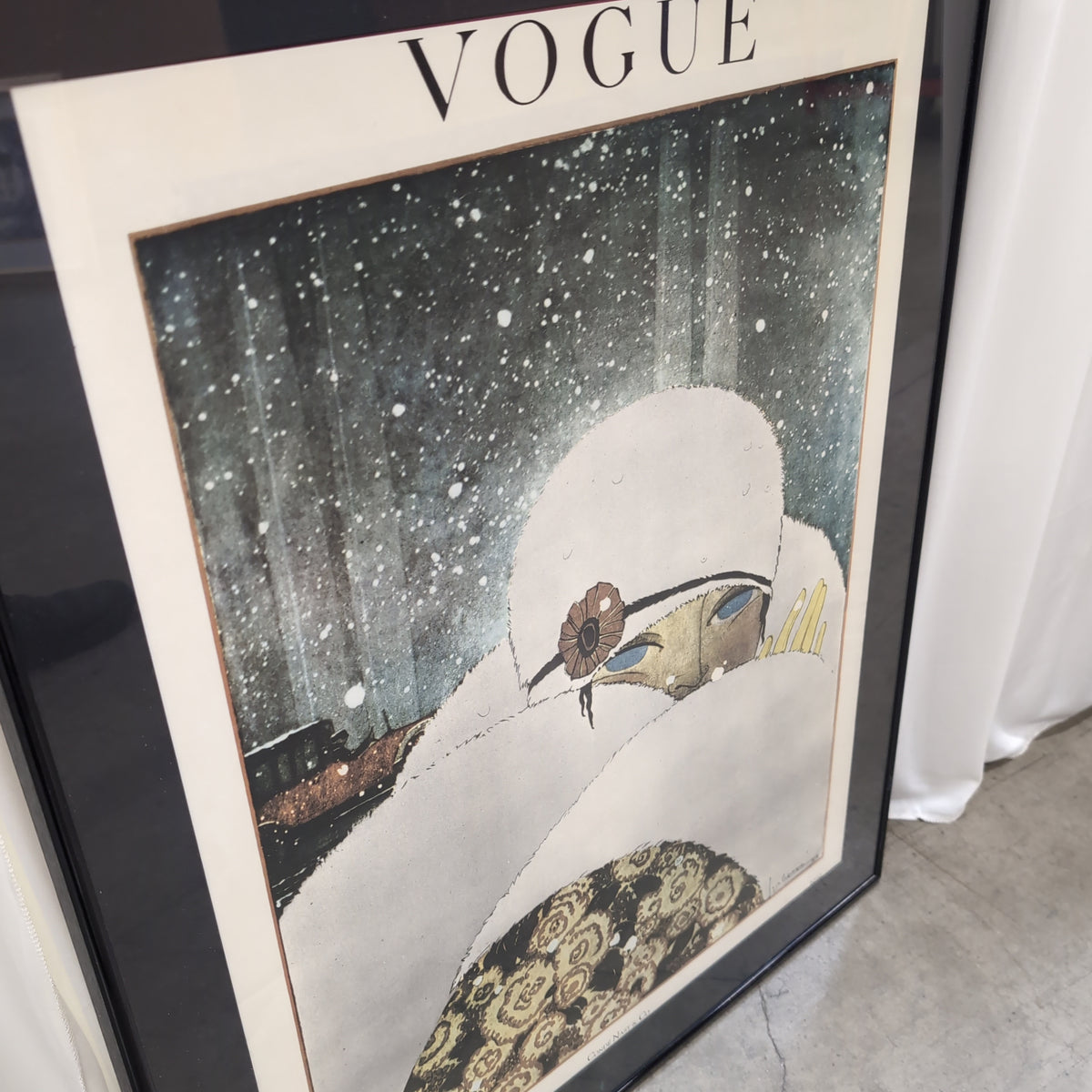 VOGUE Early February Framed Print in Black Frame