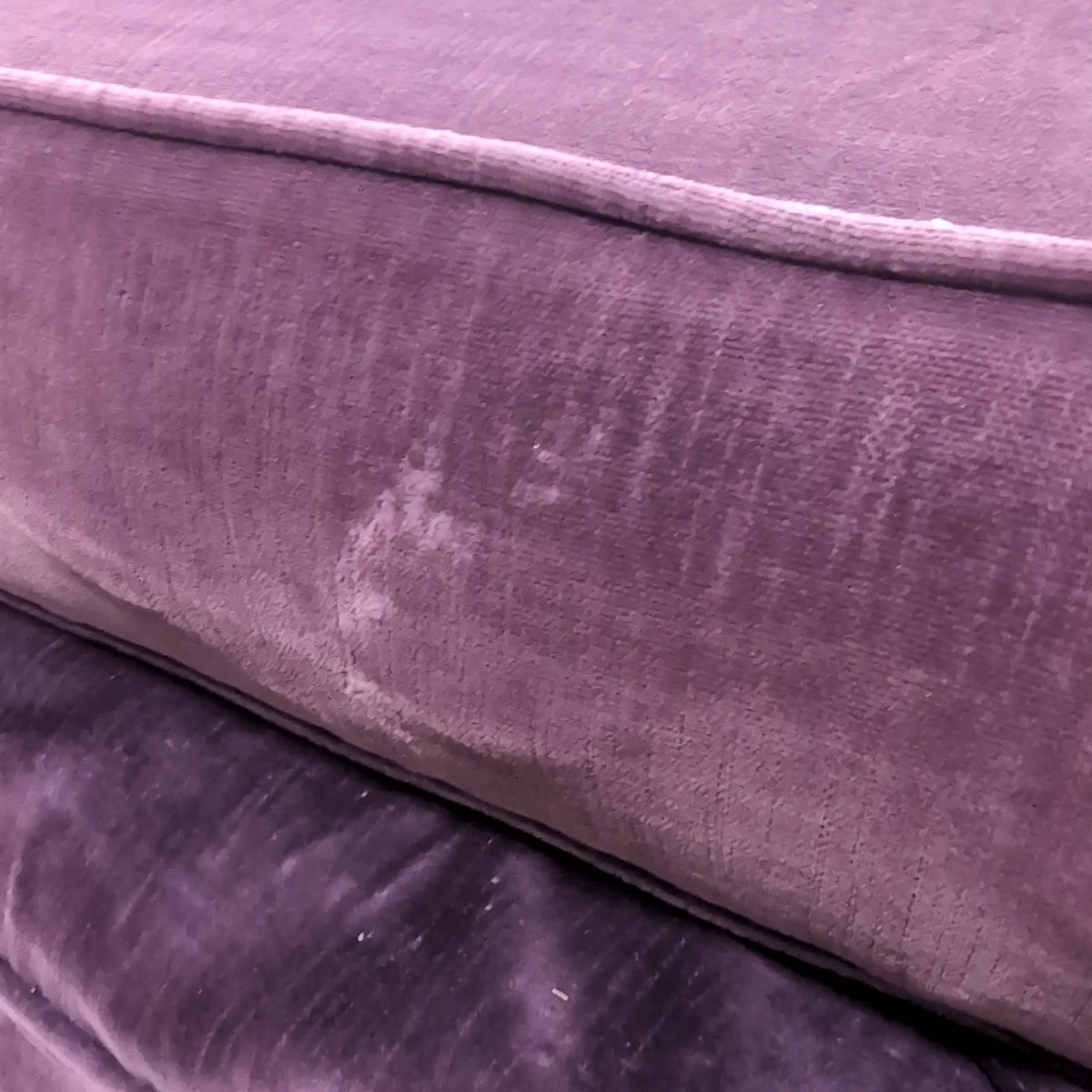 Plush Mauve Rolled Arm Armchair in Velvet