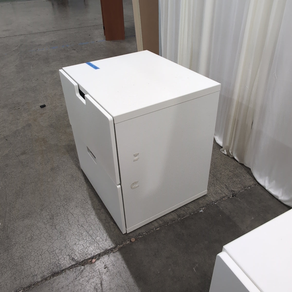IKEA White Two-Drawer Modular Storage Unit with Recessed Pulls