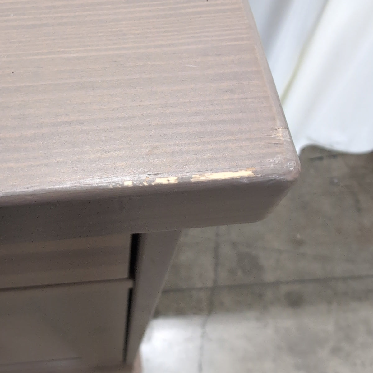 Brown Wood Three-Drawer Two-Door Buffet