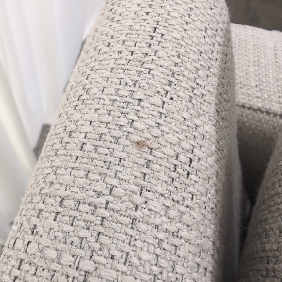 Neutral Textured Fabric Accent Chair