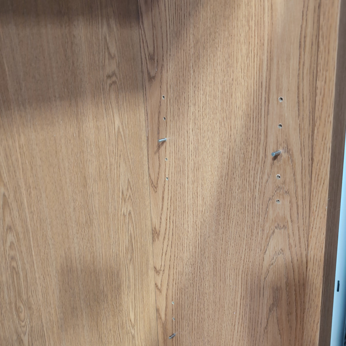 Light Brown Wood Two-Section Bookcase