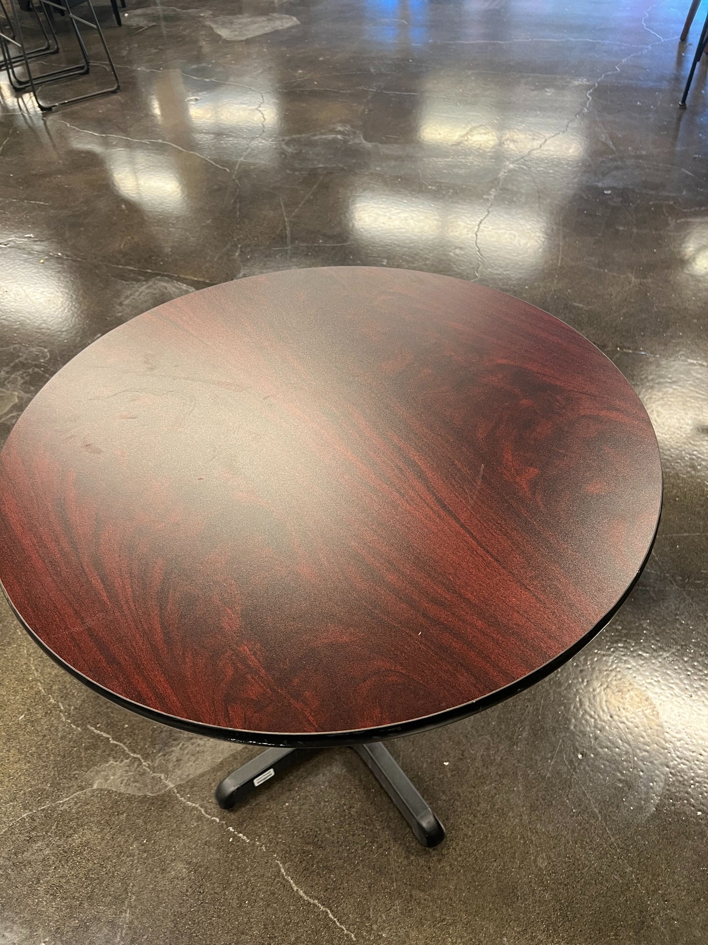 Round Table with Cherry Wood Top