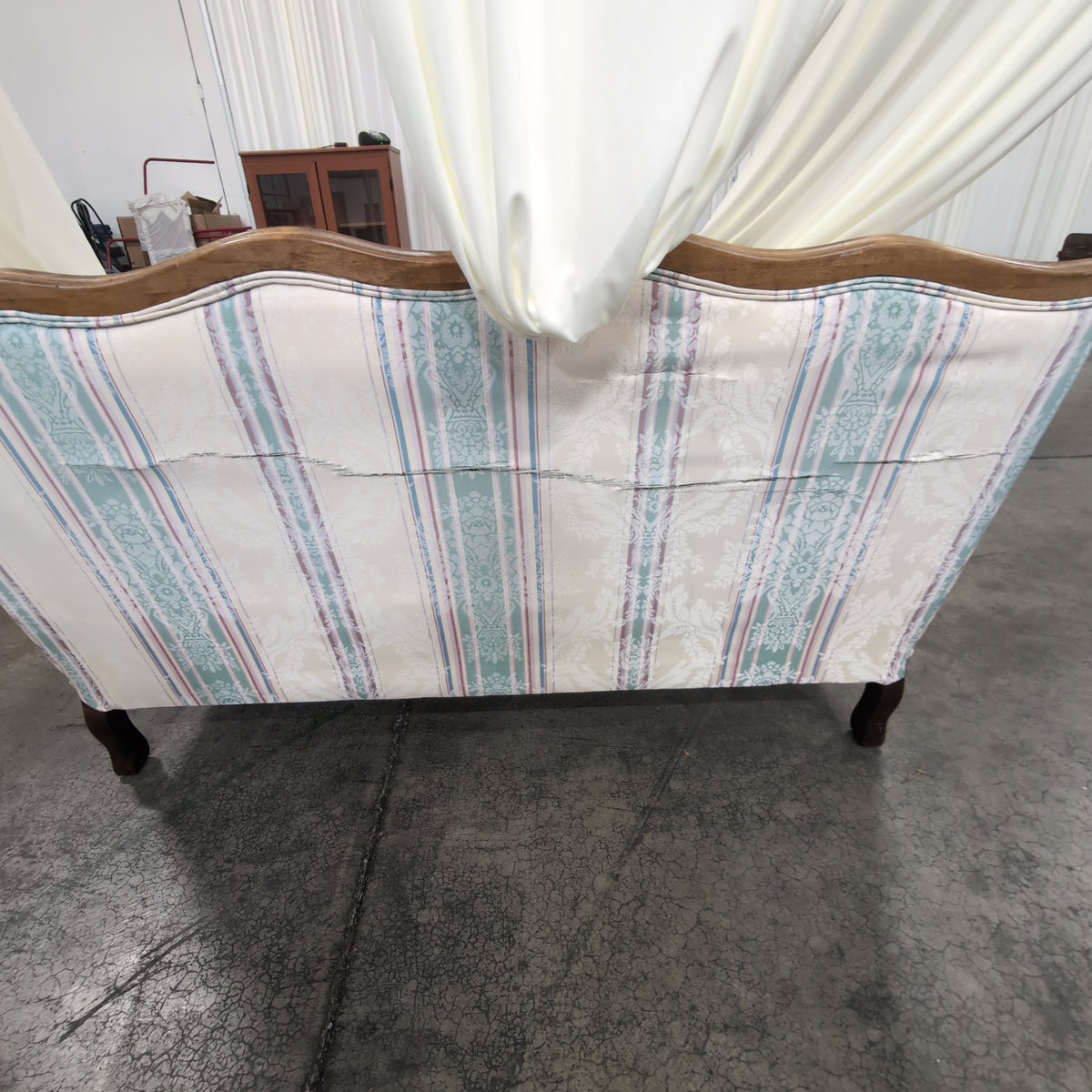 Cochrane Furniture-Oakbrook Furniture Traditional Upholstered Loveseat with Wood Frame