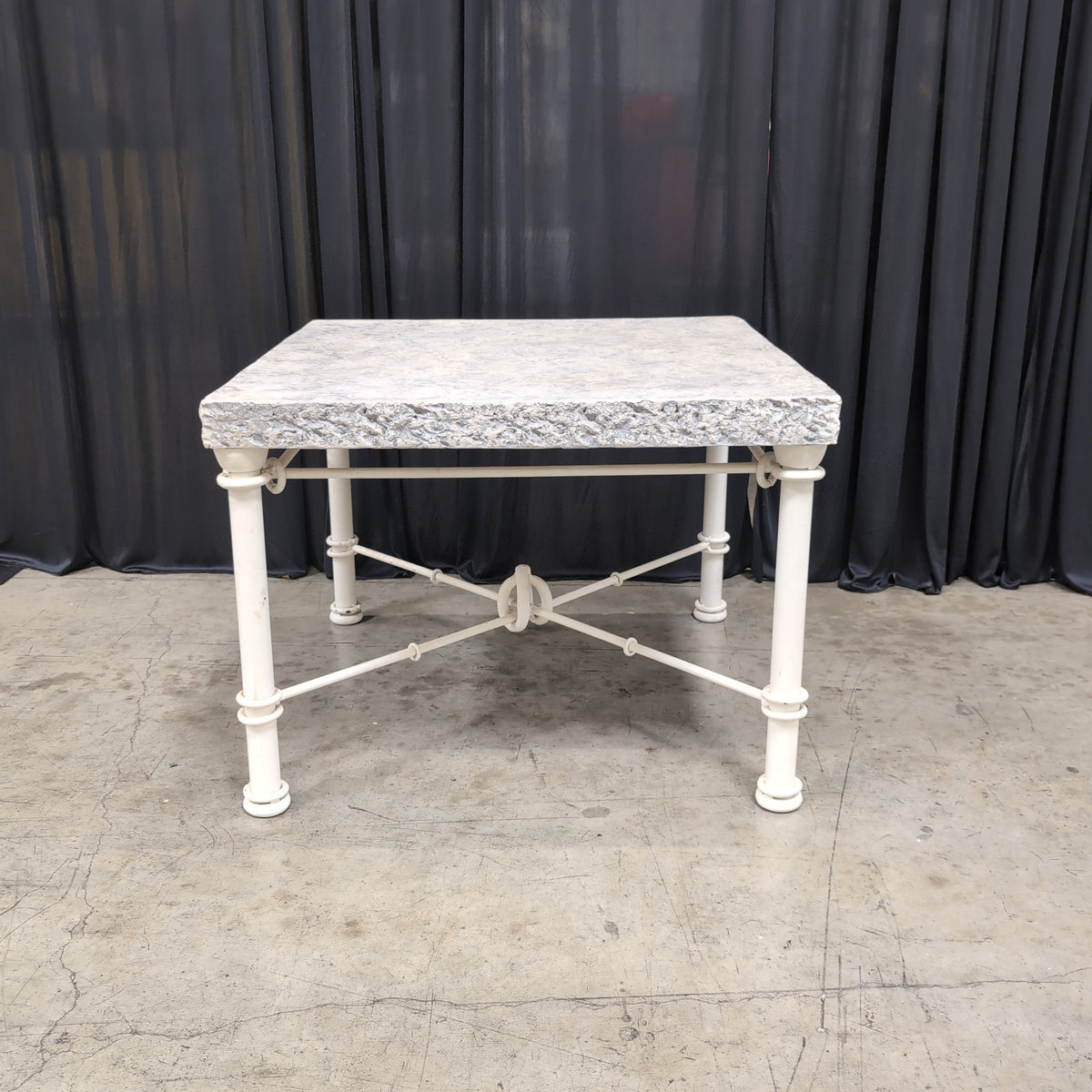 Grey Mottled Stone Top Coffee Table