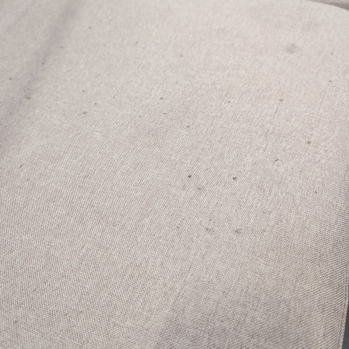 Neutral Fabric Three-Seat Couch with Removable Cushions