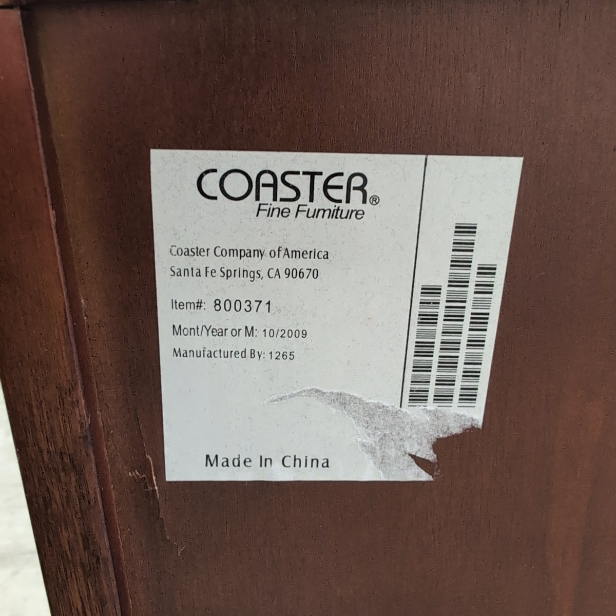 Coaster Fine Furniture Dark Cherry Secretary Desk with Turned Legs