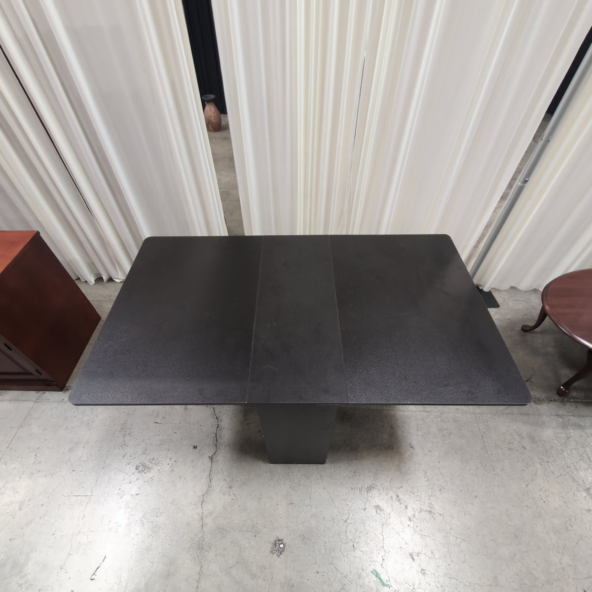 Black Utility Cabinet with Foldable Top