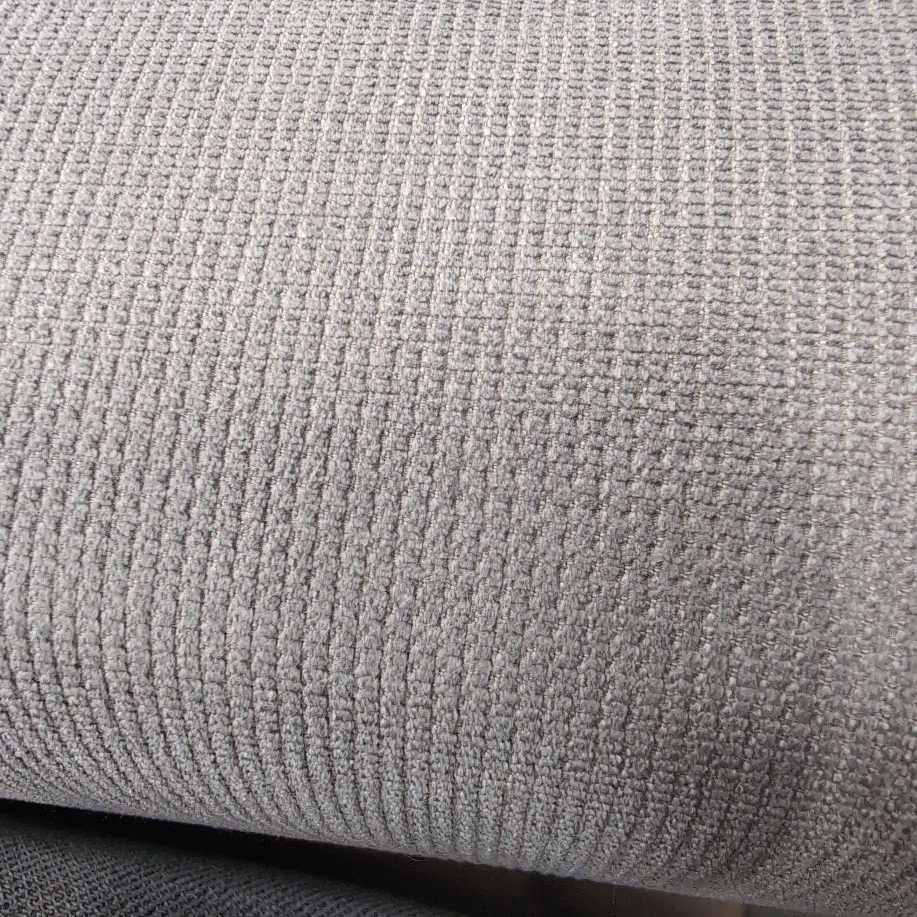Grey Fabric L-Shaped Sectional Couch