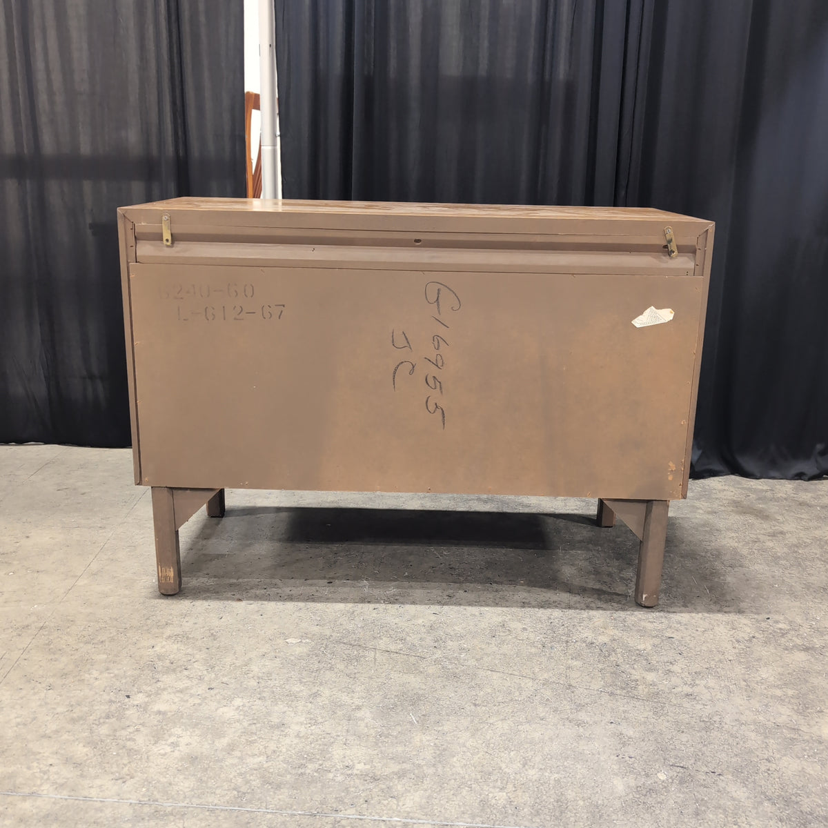Mid-Century Style Wood Dresser with Integrated Pulls